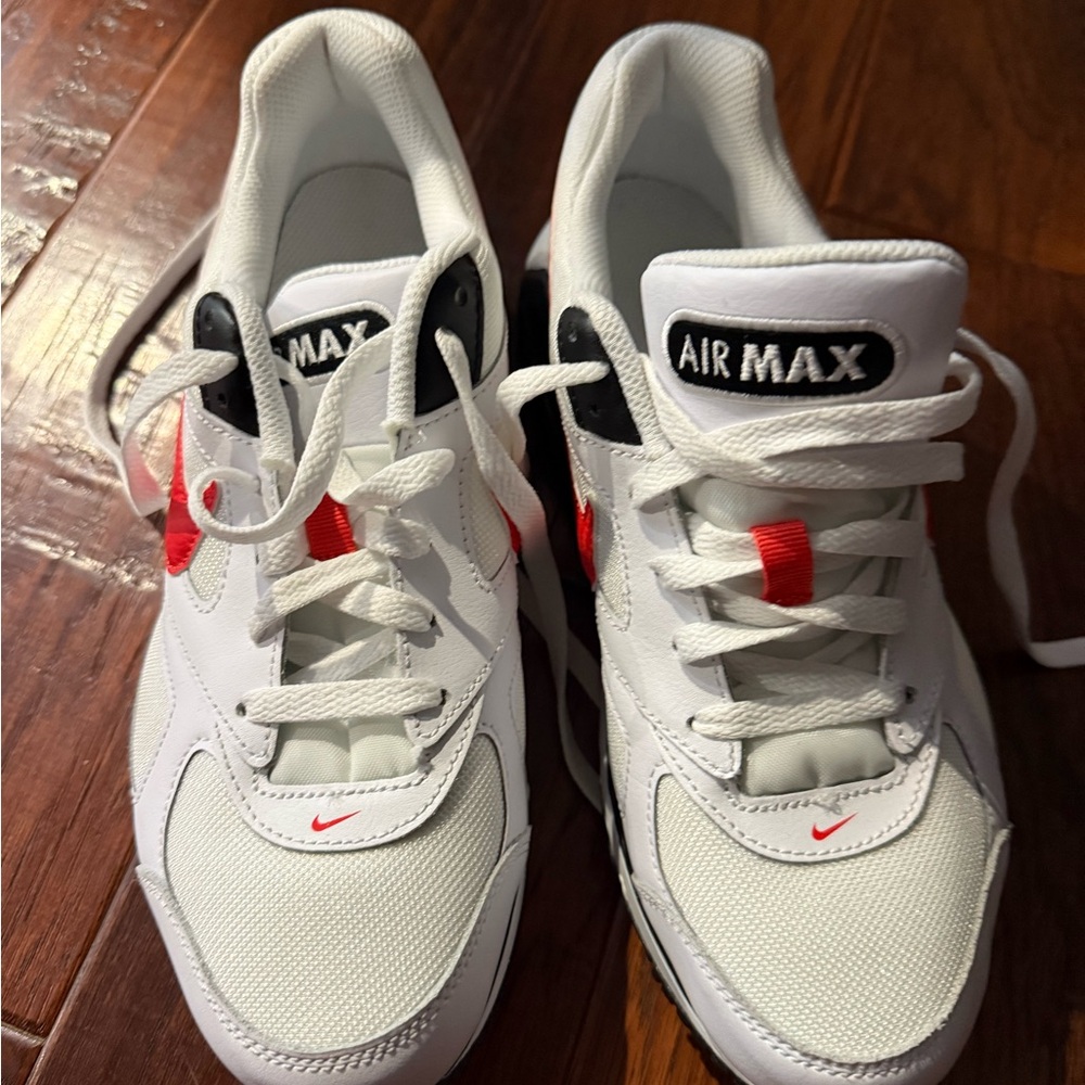 Nike Air Max White and Black with Red Accents